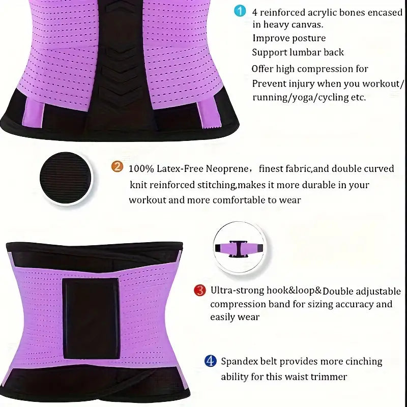 ProSlim Waist Trainer Belt - Adjustable, Breathable, Comfortable Body Shaper for Women and Men